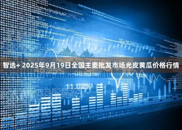 智选+ 2025年9月19日全国主要批发市场光皮黄瓜价格行情