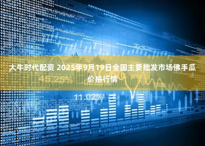 大牛时代配资 2025年9月19日全国主要批发市场佛手瓜价格行情