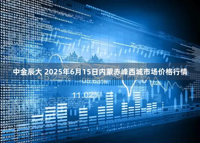 中金辰大 2025年6月15日内蒙赤峰西城市场价格行情